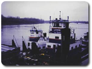 Photo of two tug boats from Logsdon's Tug Service.